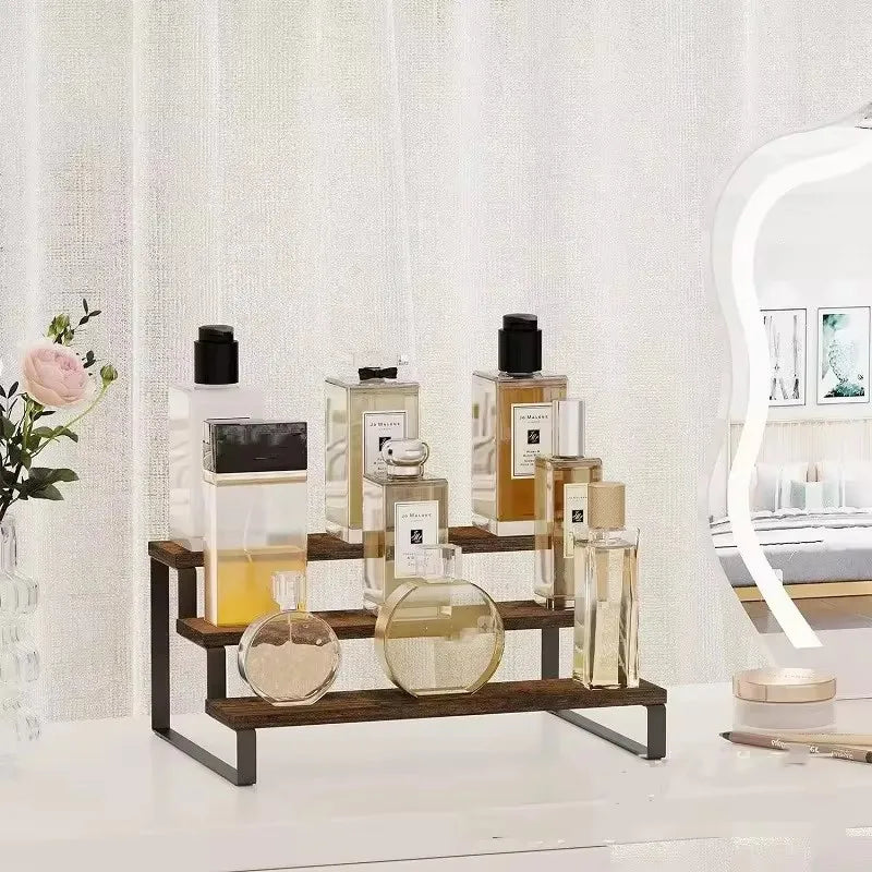 A68 Perfume Cosmetics Mini Doll Stand Kitchen Countertop Spice Rack
