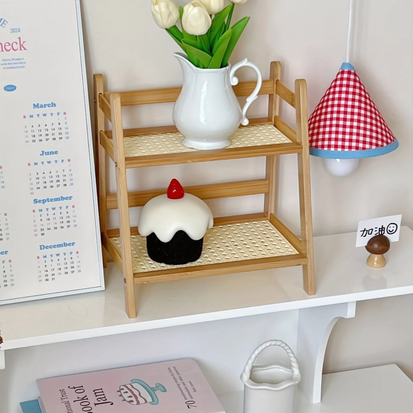 A45 Wooden Desktop Organizer —— It Is Very Suitable for Being Placed in Dormitories, Workplaces and Kitchens.