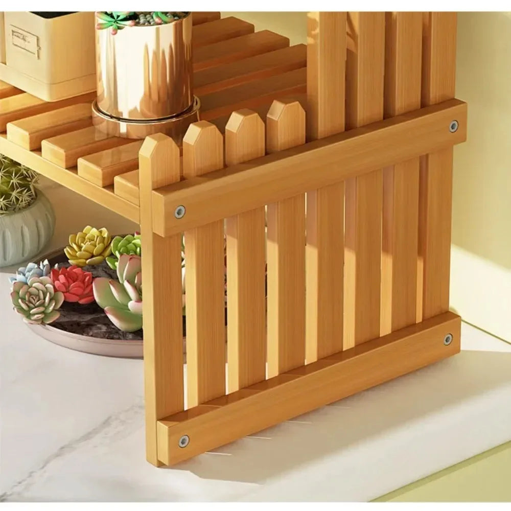 K26 Indoor Plant Rack Living Room Floor-standing Balcony Flower Pot Storage Rack