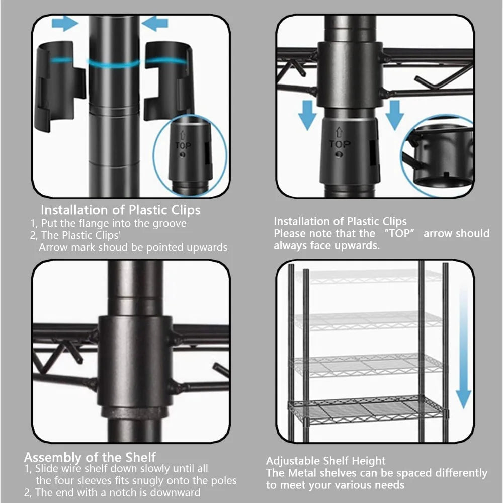 A100 8-layer plant stand, suitable for indoor and outdoor, multiple plant stands, adjustable plant stand