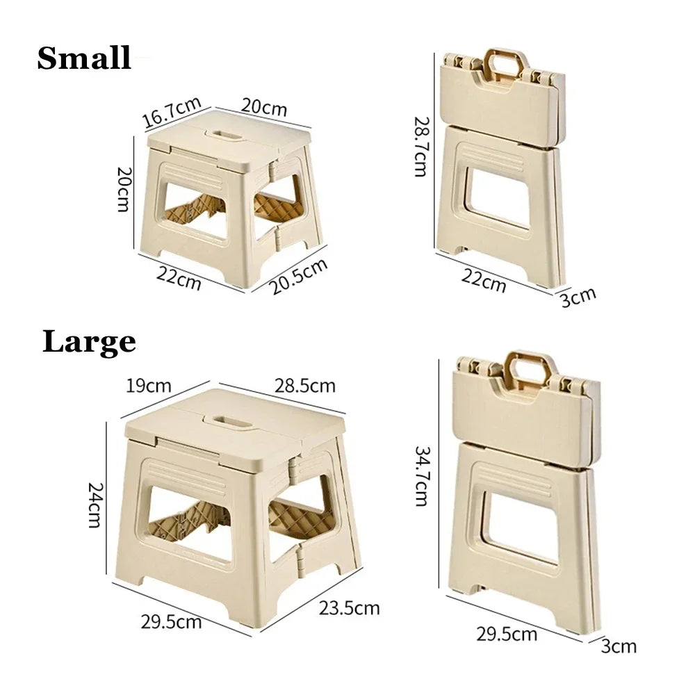 E28 Folding stool, retractable plastic outdoor beach chair