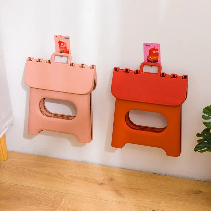A30 Creative plastic folding stool outdoor portable stool adult footstool shoe changing stool