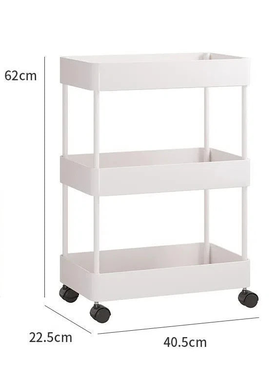 A150 Storage Rack White Independent Multi-layer Rolling Sliding Balcony Multi-layer Vegetable Planting Artifact