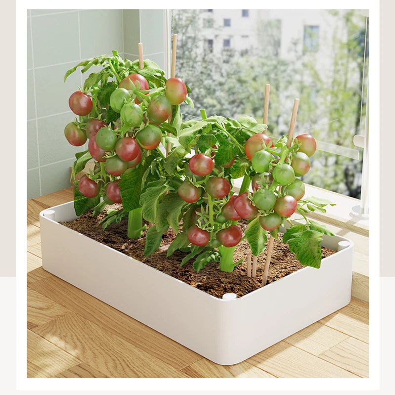 A150 Storage Rack White Independent Multi-layer Rolling Sliding Balcony Multi-layer Vegetable Planting Artifact