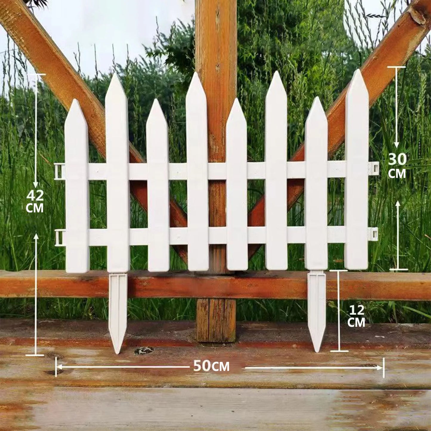 AX Garden Stake Fence Decorative Suitable for Garden Flower Bed Decoration