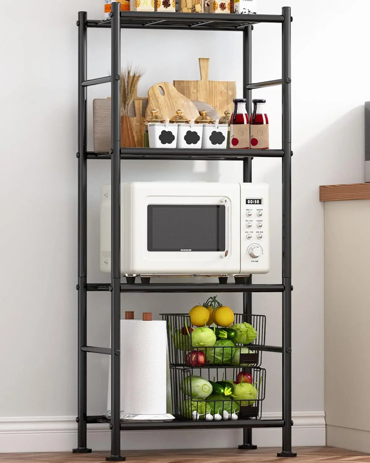 A85 Storage Rack Heavy Duty Garage Shelving with Leveling Feet, Stable Metal Shelving Organizer