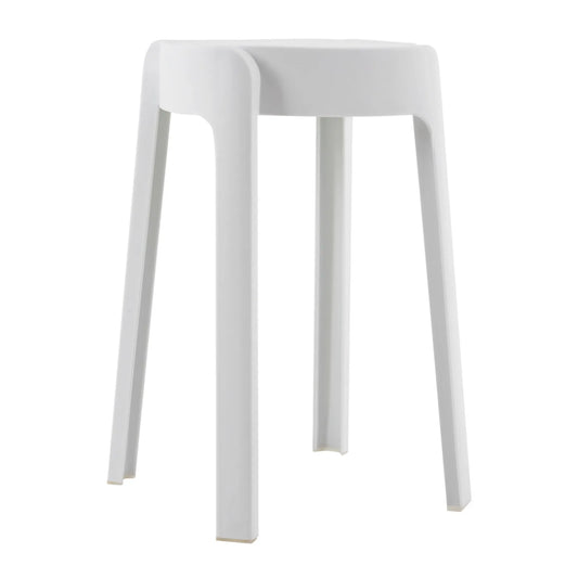 C128 18 Inch Plastic Stacking Stool Portable Stackable Chair, Kids Backless Bar Stool, Unique Design Nesting Decor