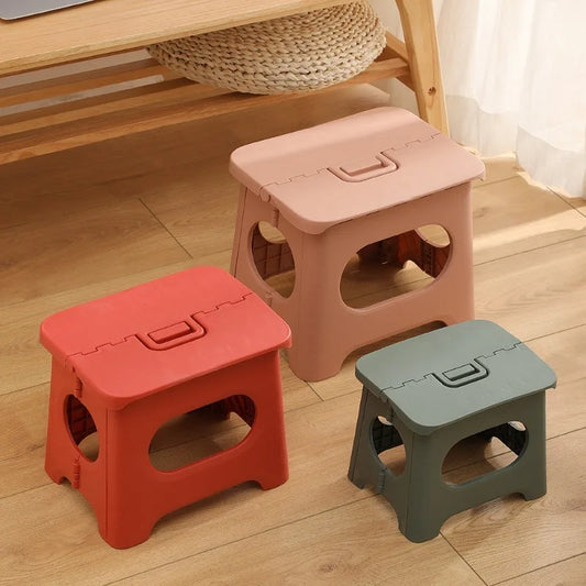 A30 Creative plastic folding stool outdoor portable stool adult footstool shoe changing stool