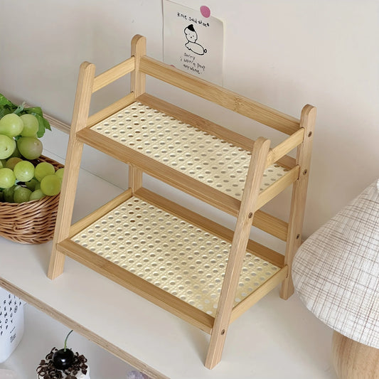 A45 Wooden Desktop Organizer —— It Is Very Suitable for Being Placed in Dormitories, Workplaces and Kitchens.