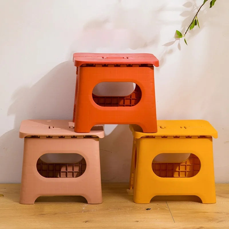 A30 Creative plastic folding stool outdoor portable stool adult footstool shoe changing stool