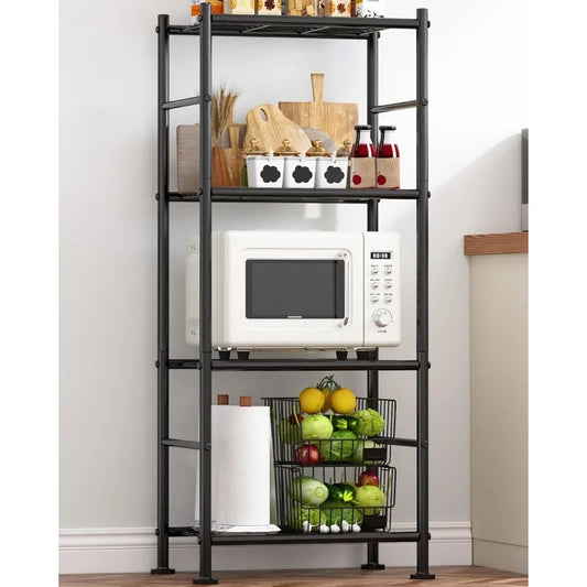 A85 Storage Rack Heavy Duty Garage Shelving with Leveling Feet, Stable Metal Shelving Organizer