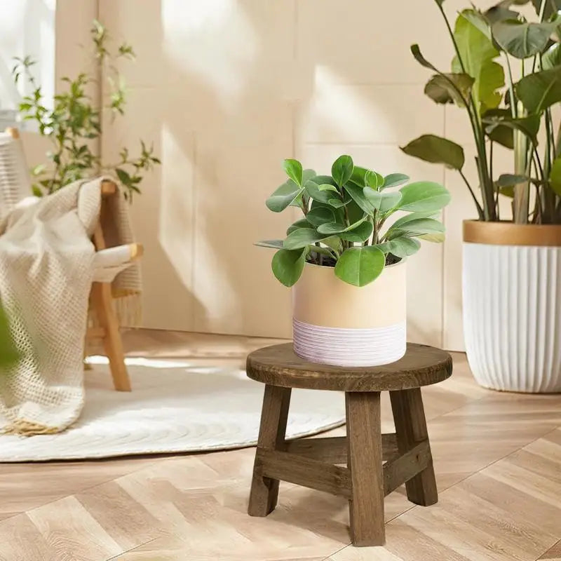 K28 Wooden Stool Children's Stool Fishing Wooden Stool Flower Stand Bonsai Stand Interior Decoration