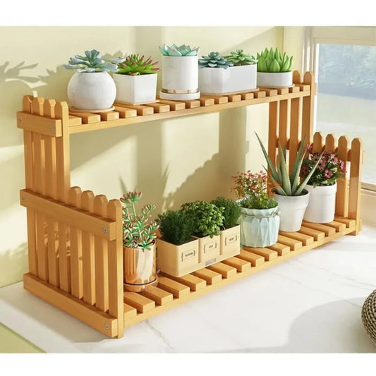 K26 Indoor Plant Rack Living Room Floor-standing Balcony Flower Pot Storage Rack