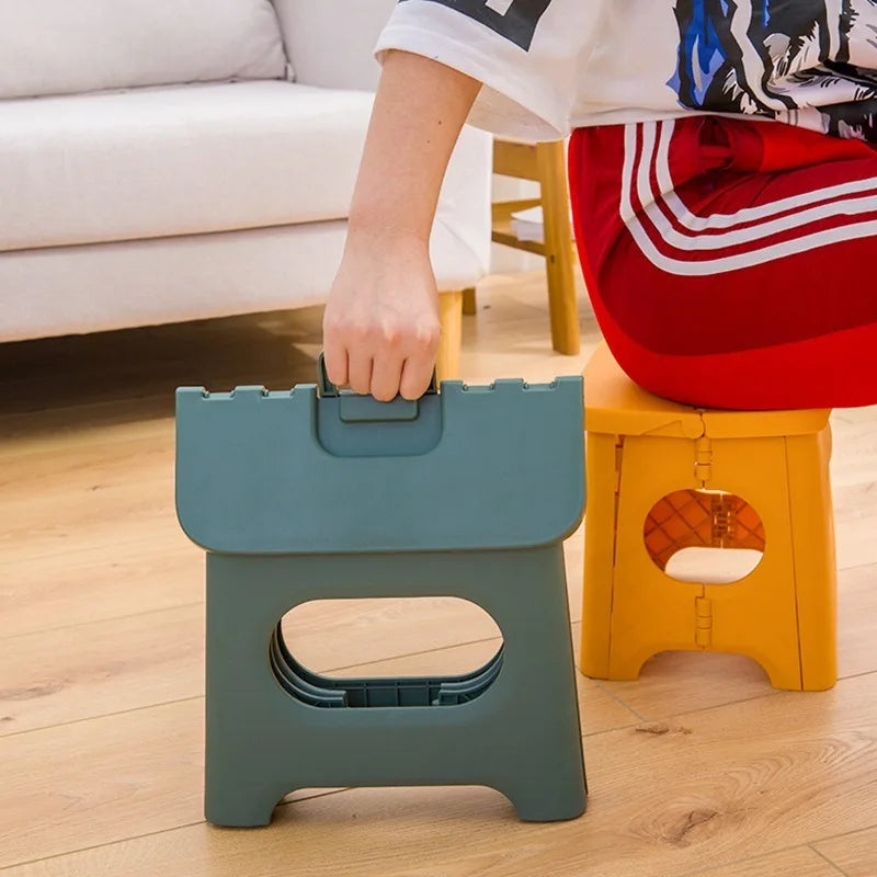 A30 Creative plastic folding stool outdoor portable stool adult footstool shoe changing stool