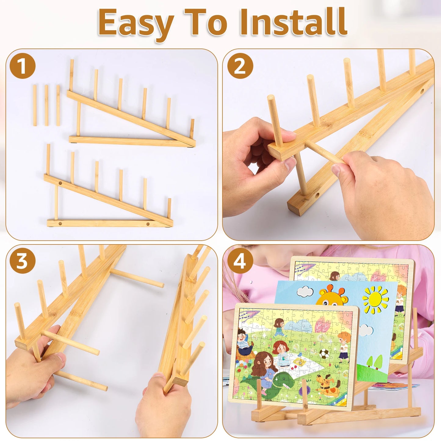 A55 Wooden Jigsaw Puzzle Display Stand Jigsaw Puzzle Stand