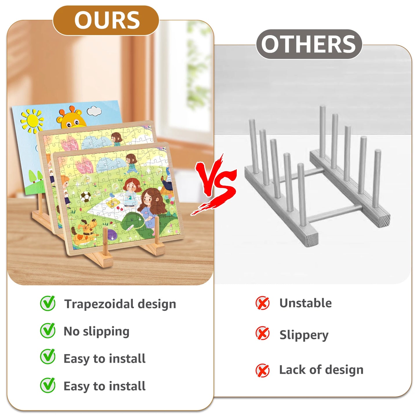 A55 Wooden Jigsaw Puzzle Display Stand Jigsaw Puzzle Stand