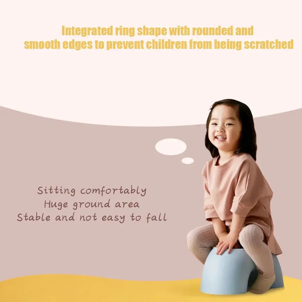 A28 Plastic rainbow shape footstool safety children's footstool seat