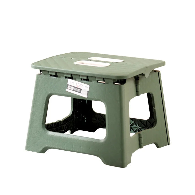 A40  Folding Stool Outdoor Camping Chair Portable with Thickened Plastic Footstool