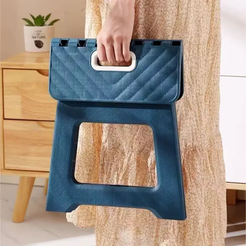 A40  Folding Stool Outdoor Camping Chair Portable with Thickened Plastic Footstool