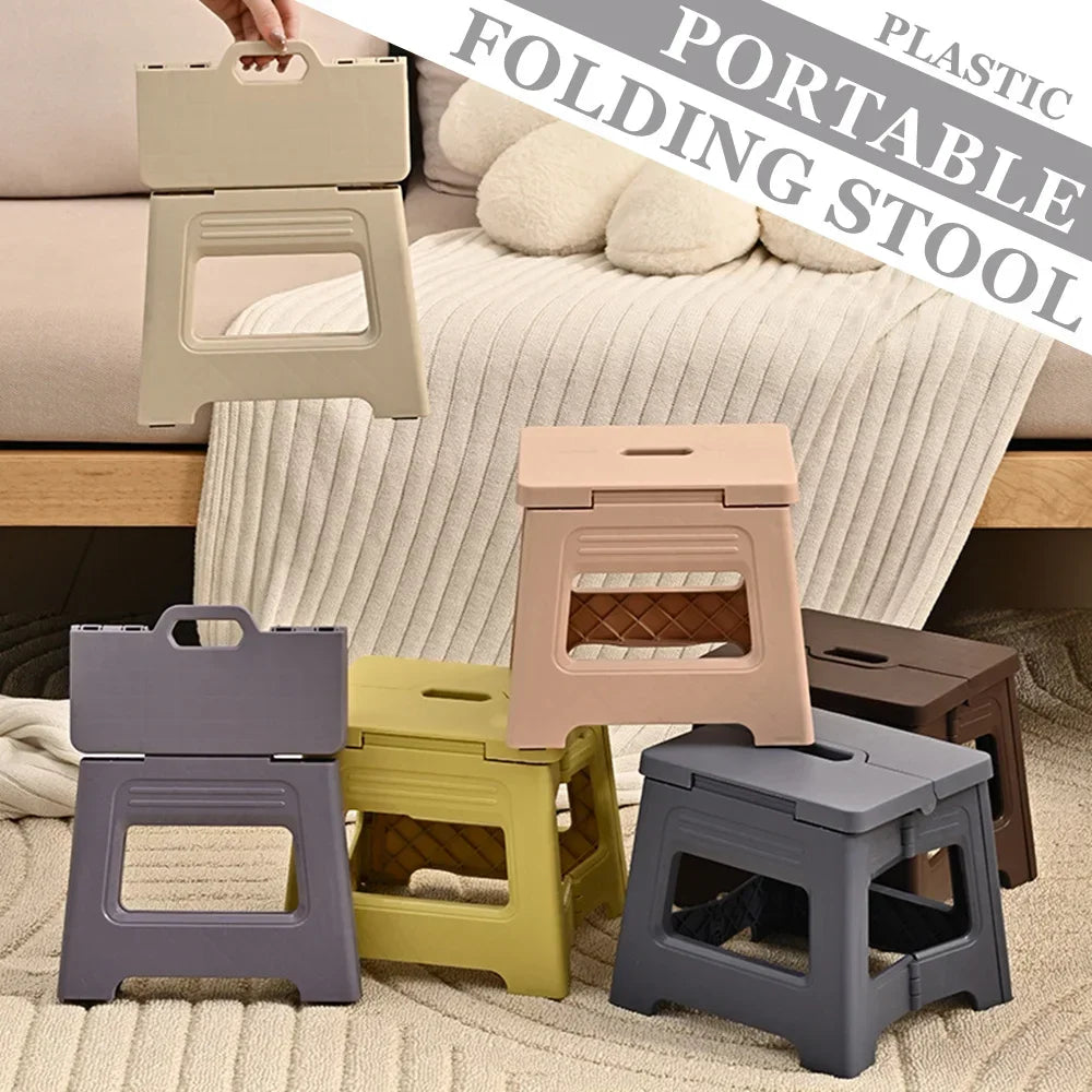 E28 Folding stool, retractable plastic outdoor beach chair