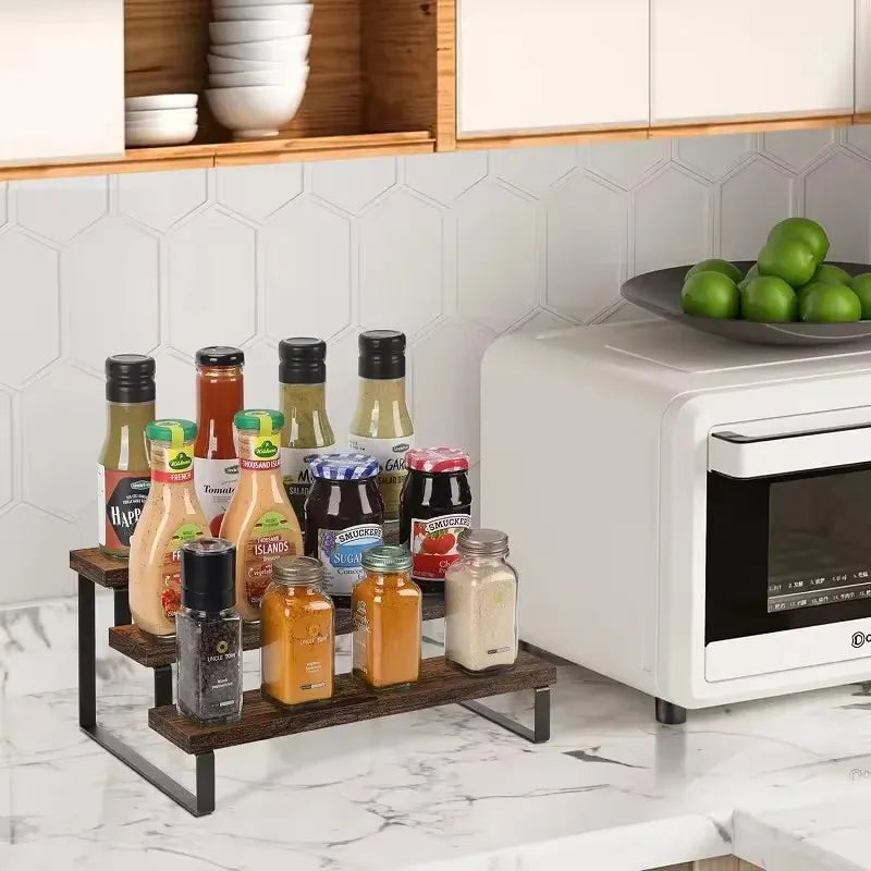 A68 Perfume Cosmetics Mini Doll Stand Kitchen Countertop Spice Rack