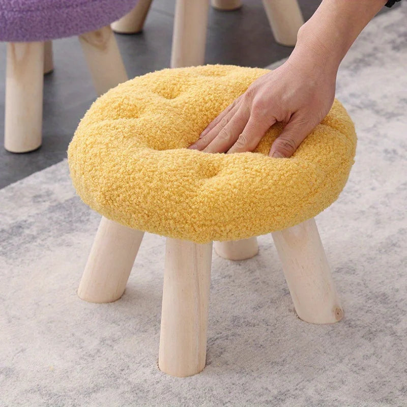 A58 Flower stool footstool shoe bench sofa coffee table low stool small round stool
