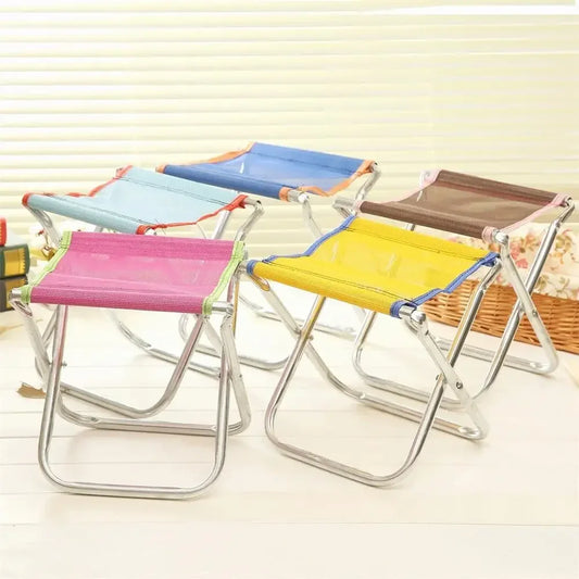 A26 Portable Small Stool Mesh Lightweight Fishing Picnic BBQ Beach Stool