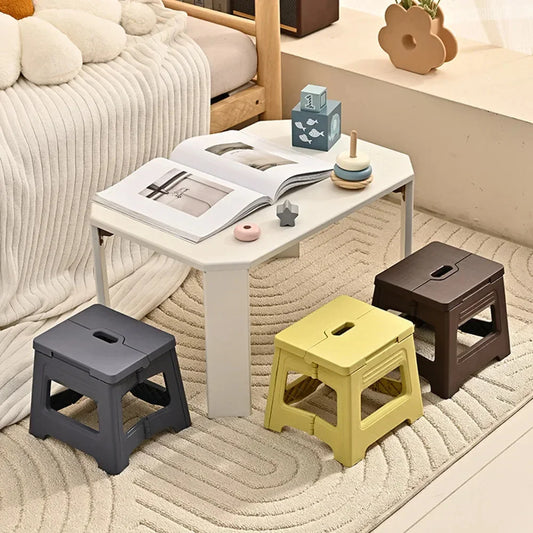 E28 Folding stool, retractable plastic outdoor beach chair