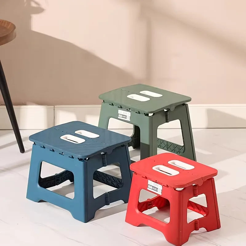 A40  Folding Stool Outdoor Camping Chair Portable with Thickened Plastic Footstool