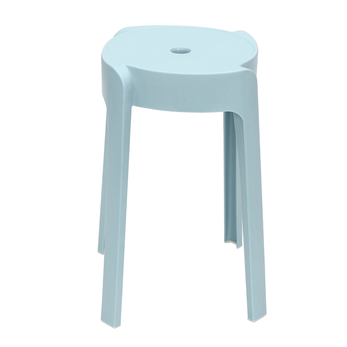 A42 18 inch plastic round stool, stackable, colorful home bench