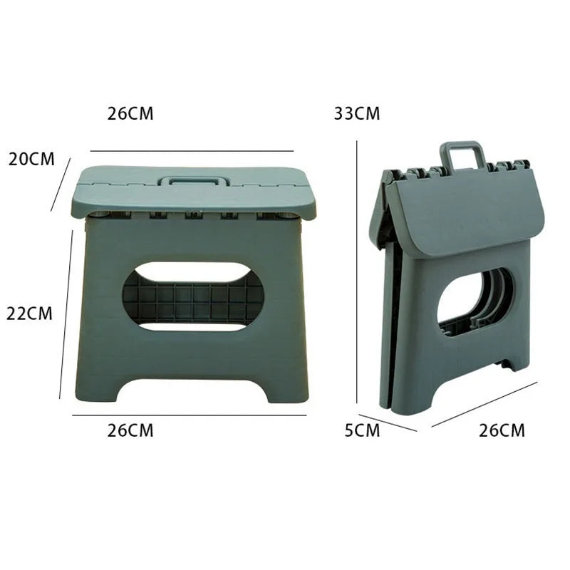A30 Creative plastic folding stool outdoor portable stool adult footstool shoe changing stool